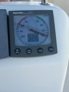 32,6 Knoten - das klingt wenig, muss man aber mit 1,852 multiplizieren, um km/h rauszukriegen.