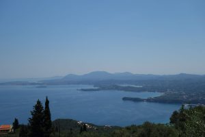 Blick auf Korfu Stadt