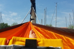 Kurze Pause in der Hängematte