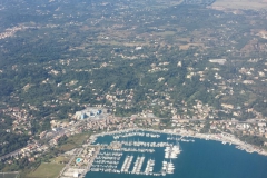 Die Marina von oben
