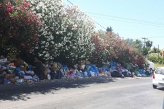 Dekorativ und doch verstörend - Müll auf Korfu